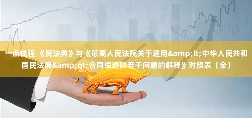 一点钱程 《民法典》与《最高人民法院关于适用&lt;中华人民共和国民法典&gt;合同编通则若干问题的解释》对照表（全）