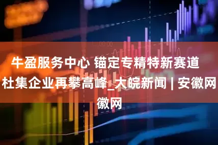 牛盈服务中心 锚定专精特新赛道  杜集企业再攀高峰_大皖新闻 | 安徽网